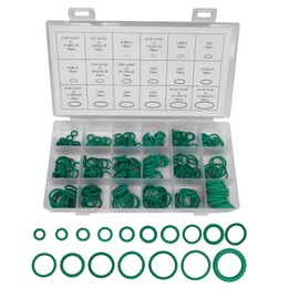 Car Air Conditioning AC O Ring Kit Sealing ORings Gasket Assortment Set 270 Pieces Seal Gasket Washer A/C Professional Plumbing Automotive Rubber Washer Orings