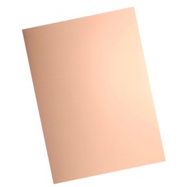 uxcell Pure Copper Sheet, 8" x 6", 20 Gauge (0.8mm) Thickness, Metal Copper Plate with Gloves for Crafting, Modelers, Jewelry, Repairs, Electrical Repairs (Rose Gold)