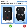 CHENZLIN for GMC Chevy Key Fob Cover 4-Button Case Keychain