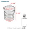 Aspen Creative 23530-63-1, Clear Hammered Glass Shade for Lighting Fixture/Vanity