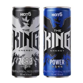 Hot Six The King 355ml Zero 24 cans + Power 24 cans (33043448) / 핫식스 더킹 355ml 제로 24캔+파워 24캔 (33043448)
