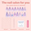 24Pcs Handmade Almond Press on Nails Medium Length Fake Nails