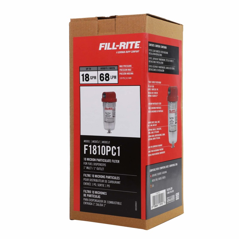 Fill-Rite F1810PC1 1" 18 GPM (68 LPM) 10 Micron Particulate