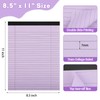 Thboxes Colored Legal Pads 8.5 x 11, Wide Ruled 5
