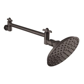 Kingston Brass CK135K5 Victorian Showerhead and High Low Adjustable Arm in Retail Packaging, 5-1/4 inch Diameter, Oil Rubbed Bronze