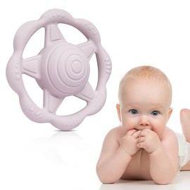 Farout Baby Rassel 0-6 Monate ,Rassel und Beißring in Einem ,Baby Spielzeug ab 3 Monate,Greifling und Beissring als Zahnungshilfe Baby.