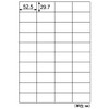 Hisago ELH048S Clean Removable Economy Label, A4, 40 Sides, 30