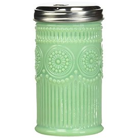 Tablecraft Sugar Shaker with Stainless Steel Top, 3.0625" x 5.75", Green