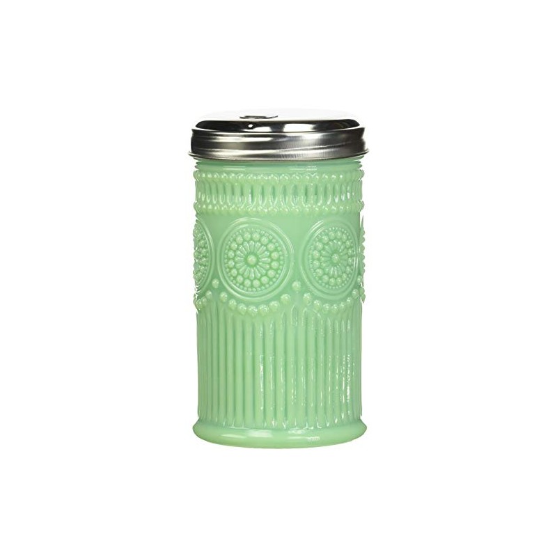 Tablecraft Sugar Shaker with Stainless Steel Top, 3.0625" x 5.75",