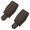 UHANBUT 2PCS Magnetic Sunglasses Holders for Car Sun Visor, Leather