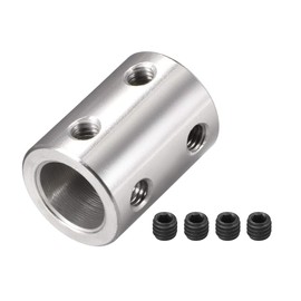 uxcell 6mm to 10mm Bore Rigid Coupling Set Screw L22XD16 45# steel,Shaft Coupler Connector for 3D Printers, Motor Accessories