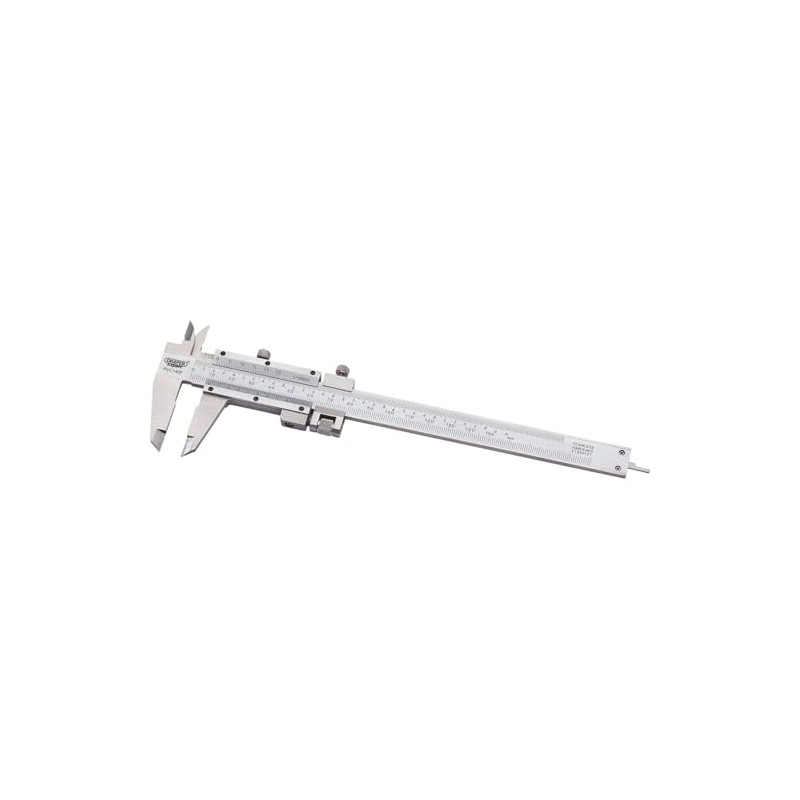 Draper 50605 Expert Vernier Caliper with Fine Adjustment, 0mm-140mm,Blue