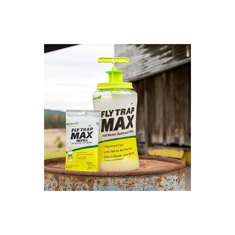 RESCUE! Fly Trap Max Bundle - Large Reusable Outdoor Traps