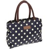Joe Davies Equilibrium Spotty Navy and Cream Waterproof Handbag