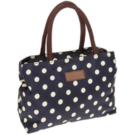 Joe Davies Equilibrium Spotty Navy and Cream Waterproof Handbag