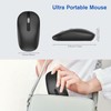 cimetech Kabellose Maus 2.4GHz Leise Funkmaus Ergonomisch mit USB-Empfänger 3