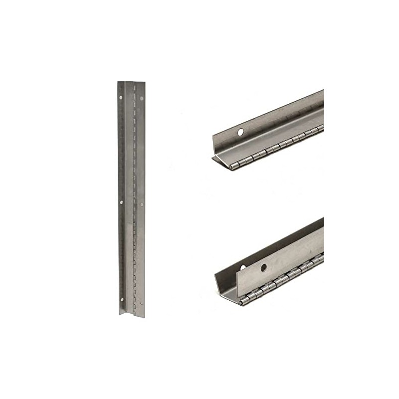 Jet Boat Offset Piano Hinge 400135 | 20 Gauge Steel