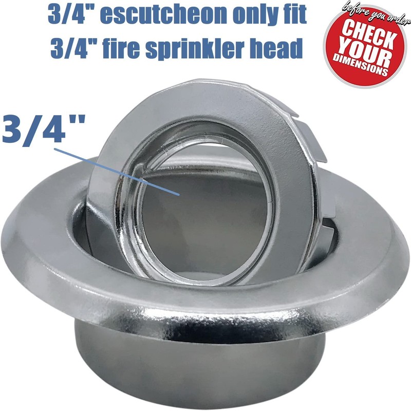 Happy Tree (6 Pack) 3/4" IPS Fire Sprinkler Head Escutcheon