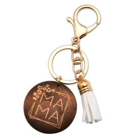 Mama Gifts Keychains from Son Daughter, Mom Mothers Day Gifts for Mommy Mother from Children Kids, Birthday Presents for Mom Mama Tassel Keychains for Car Keys