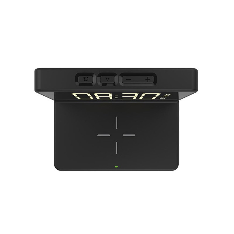 InGenious Wireless Phone Charging Alarm Clock - USB Powered 10W