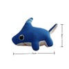 LAARNT 25 cm Blue Shark Dog Plush Toy, Smiling Shark