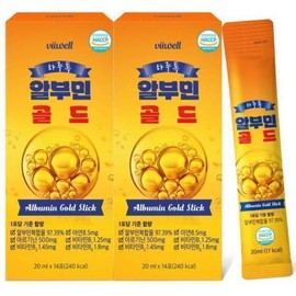 Drinkable Albumin Gold Liquid Stick High-Concentration Egg White Vitamin B Arginine Complex 14 Packets (2) / 마시는 알부민 골드 액상 스틱 고함량 난백 비타민B군 아르기닌 복합물 14포 2개