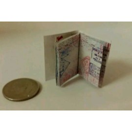 Miniature Terrorist passport  GI Joe Action Figure 1/12 Scale Blue Afghanistan 3