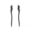Myhsmooth Z8z-bg-moon 2 Count Hair Sticks Natural Black Sandalwood(ebony) Handmade