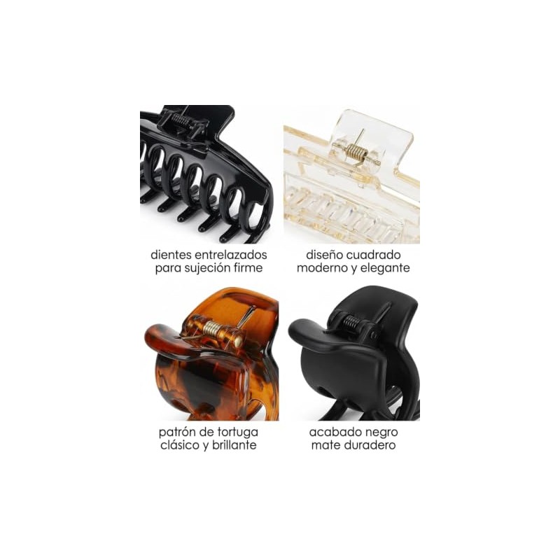 Pinzas Para Cabello de 14 Piezas,Pinzas Para El Cabello Antideslizantes