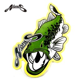 ノリーズ(Nories) ステッカー ノリーズデザインステッカーM 100×122mm ゲッコーブラック/ホワイト #07