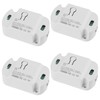 4 Pack Smart Lichtschalter Modul 10A, Mini Smart Home Sprachsteuerung/Timer,