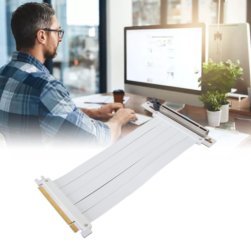 PCIE 4.0 X16 Riser Cable High Speed Flexible Extender Card