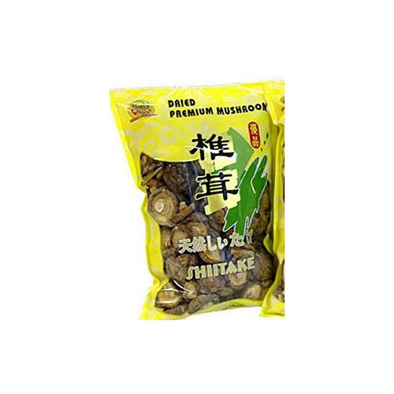 Premium Dried Shiitake Sliced Mushrooms 1 pound jumbo bag (Whole)