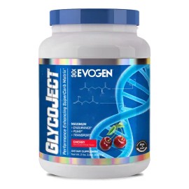 Glycoject Evogen 37 Servicios Post Entreno Sabor Cherry                                                                                               