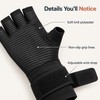 Fingerless Compression Gloves with Adjustable Wrist Strap – Hand Support