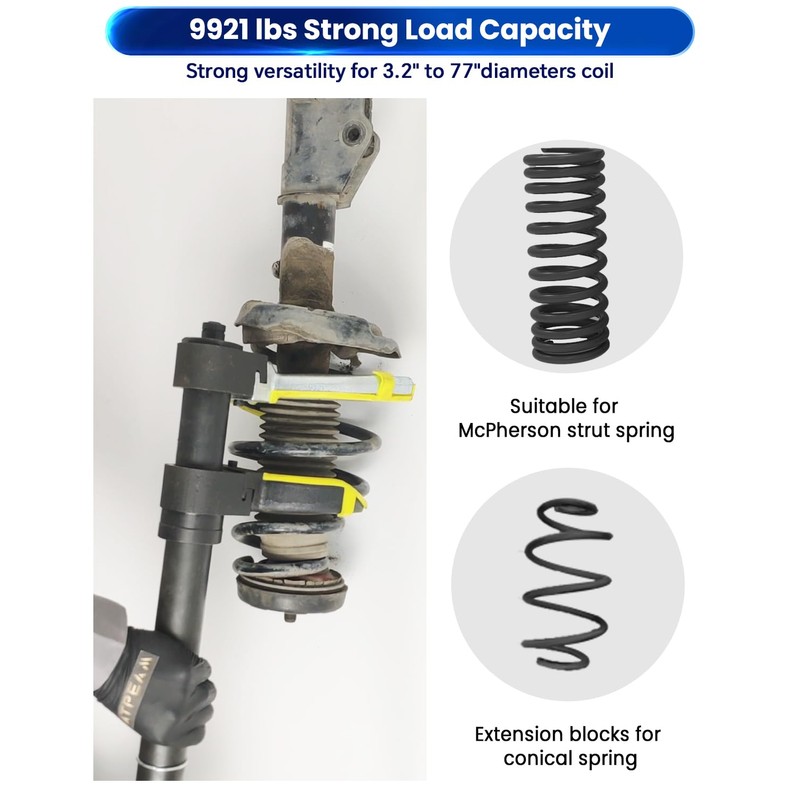 ATPEAM Macpherson Strut Spring Compressor Kit Universal Interchangeable Fork Coil