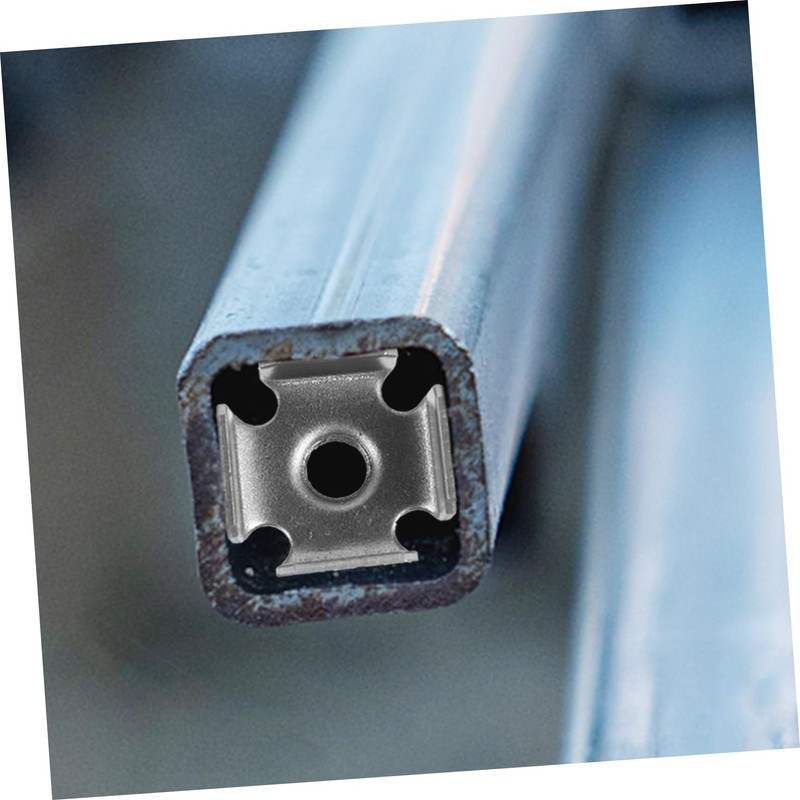 IWOWHERO 50pcs Square Tube Inserts Threaded Nuts for Metal Quick