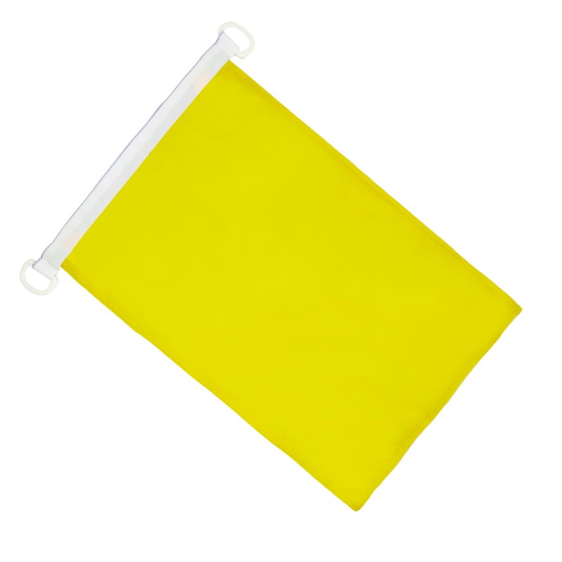 AZ FLAG - Bootflagge Einfarbig Gelb - 45x30 cm -