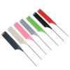 7pcs RatTail Hairdressing Styling Comb FineTooth Salon Dyeing Tinting Hair