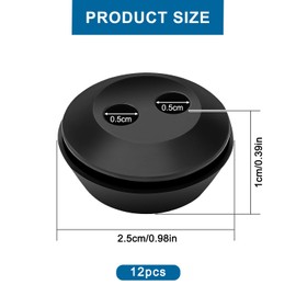 VooGenzek 12 PCS Fuel Tank Rubber Grommets, Fuel Grommet Rubber, 2-Hole Gas Strimmer Petrol Tank Grommet, for Brush Cutter Trimmer Lawn Mower Parts,(GZ127T01)