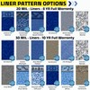 Freetime Fun Custom Pool Liner for Inground Pool. Oval, Grecian,