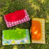 Thick Portable Individual Picnic Mat for 1 Person (L)/Red Check 20ea