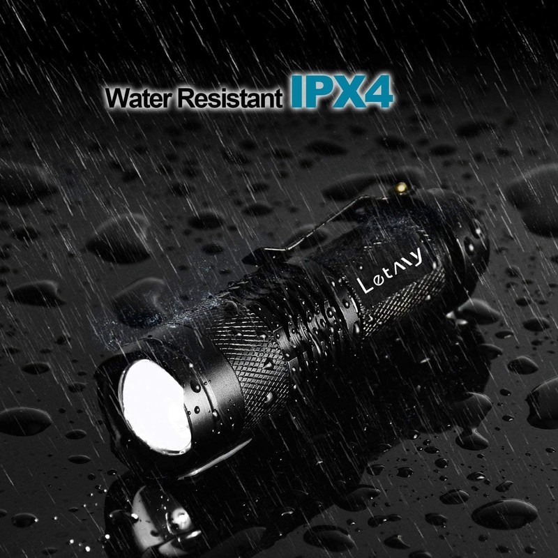 LETMY Tactical Flashlight, Super Bright LED Mini Flashlights with Belt