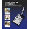 Karl Dahm Dustpan, chrome-plated, metal dustpan with rubber lip, durable