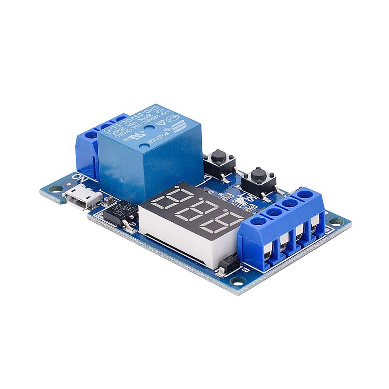 [2 Pack] DC 6-30V Timer Relay Programmable Delay Relay Module