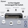 Ztyuav 11-Port Full Gigabit Unmanaged PoE Switch with 8 PoE+