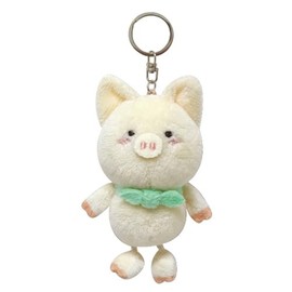 K-Company Sanrio Characters (Dangling Legs Series) Keychain Mascot Zashikibuta SAA-KM-ZB H4.7 x W2.2 x D1.9 inches (12 x 5.5 x 4.8 cm)