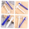 Baluue 4pcs Portable Double- Denture Cleaning Brush Lightweight Ergonomic Design