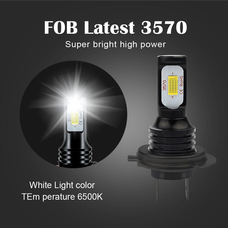 CHUSYYRAY For Honda CBR1000RR 2004-2019 H7 Motorcycle LED Headlight Bulbs