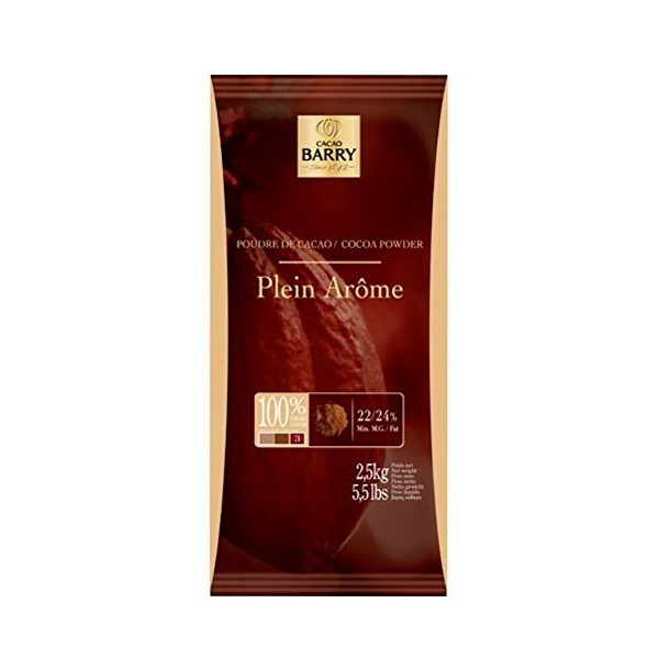 Poudre de Cacao Plein Arome Cocoa Barry (Cocoa Powder), 2.2-Pound Package by Cacao Barry